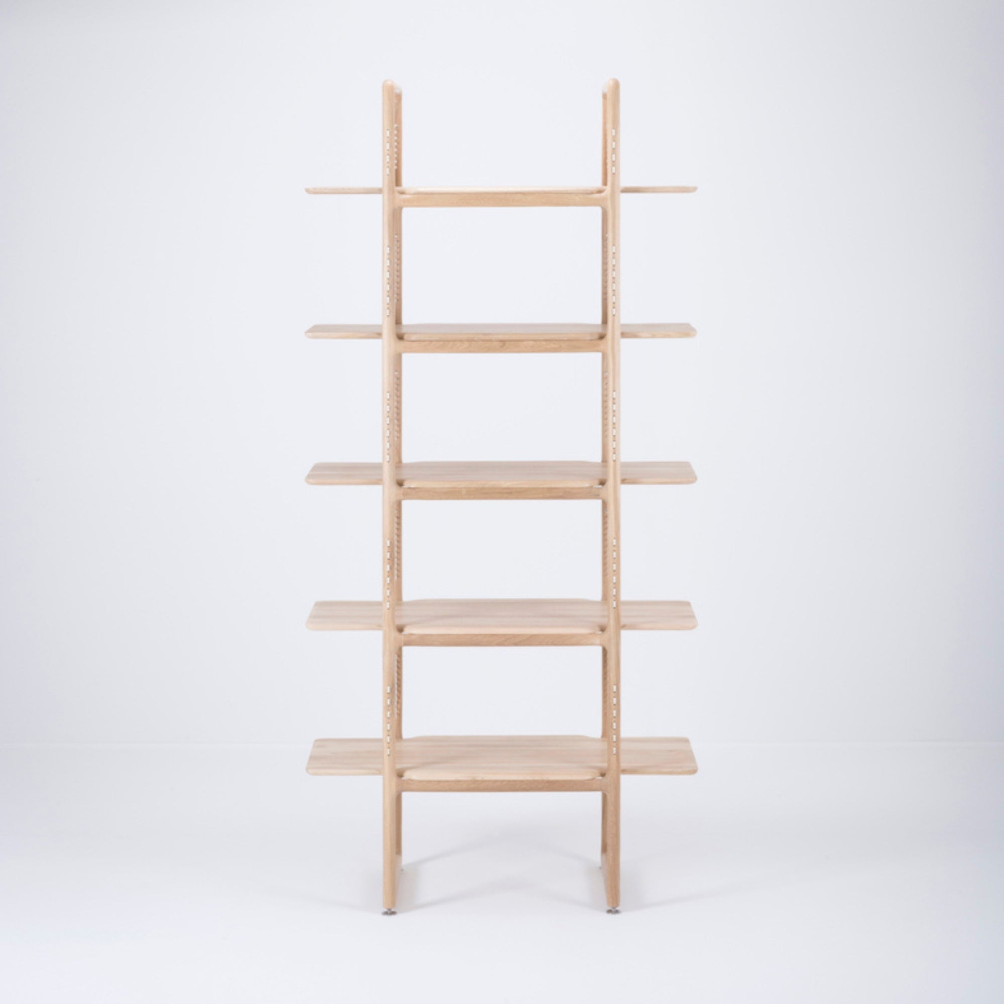 Bookshelf-Muse-Solid-Wood-216cm-Front-View-HomeFurniture-ETUGENE