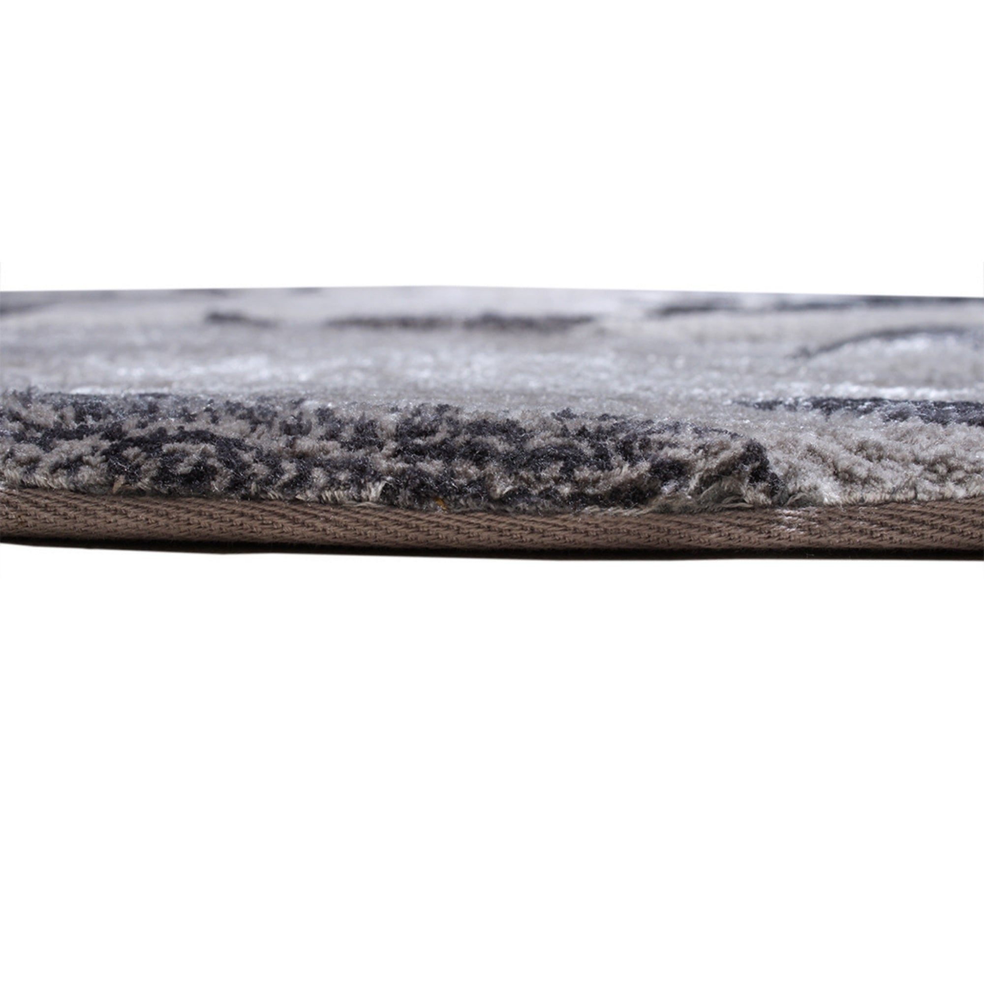 Handmade Wool Rug Tuft Weaving, Sustainable Contemporary Carpet, Black Rock Shape, Irregular Shape, Custom Made On-Demand in Turkiye_ETUGENE_Rock-001-A-Height