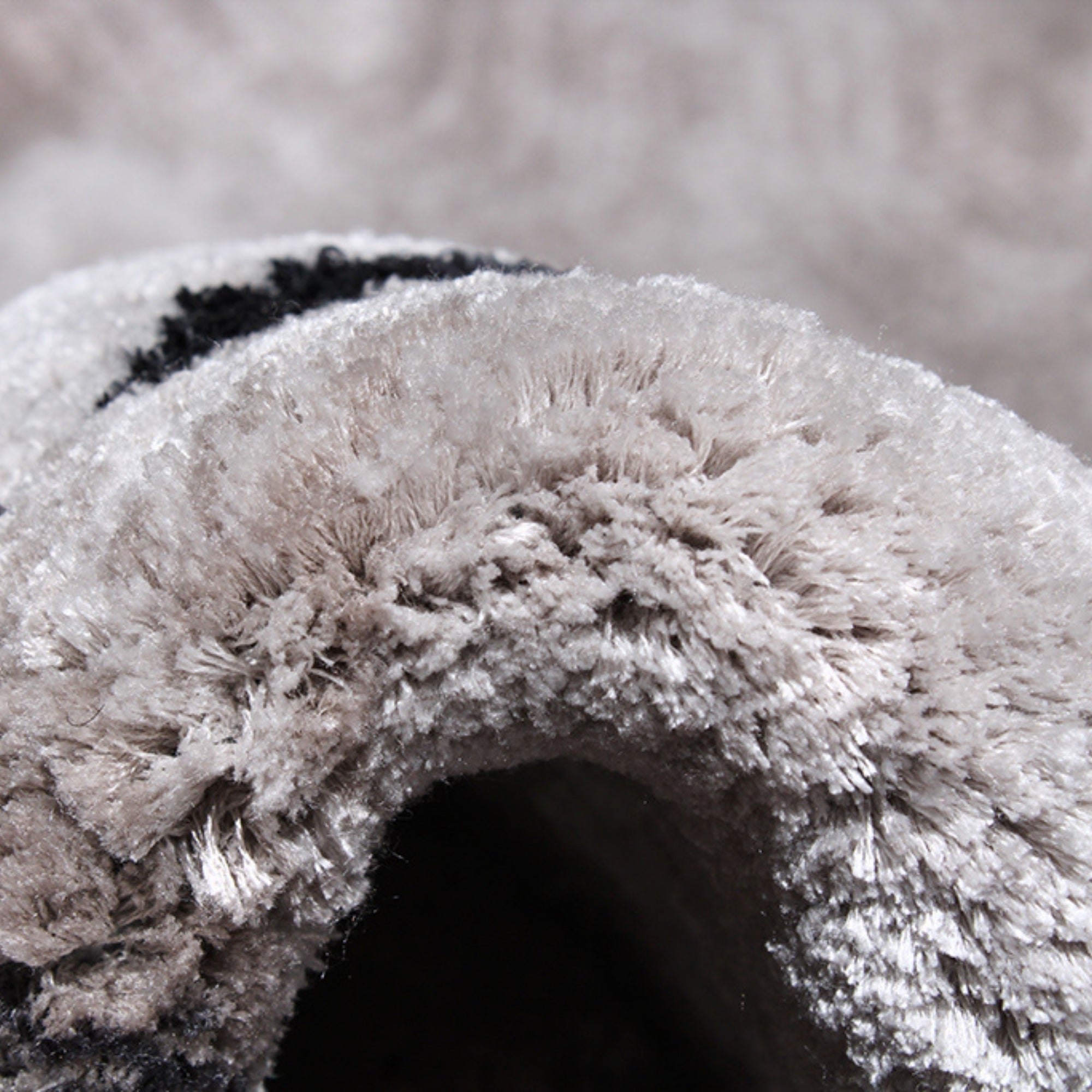 Handmade Wool Rug Tuft Weaving, Sustainable Contemporary Carpet, Black Rock Shape, Irregular Shape, Custom Made On-Demand in Turkiye_ETUGENE_Rock-001-A-Tuft