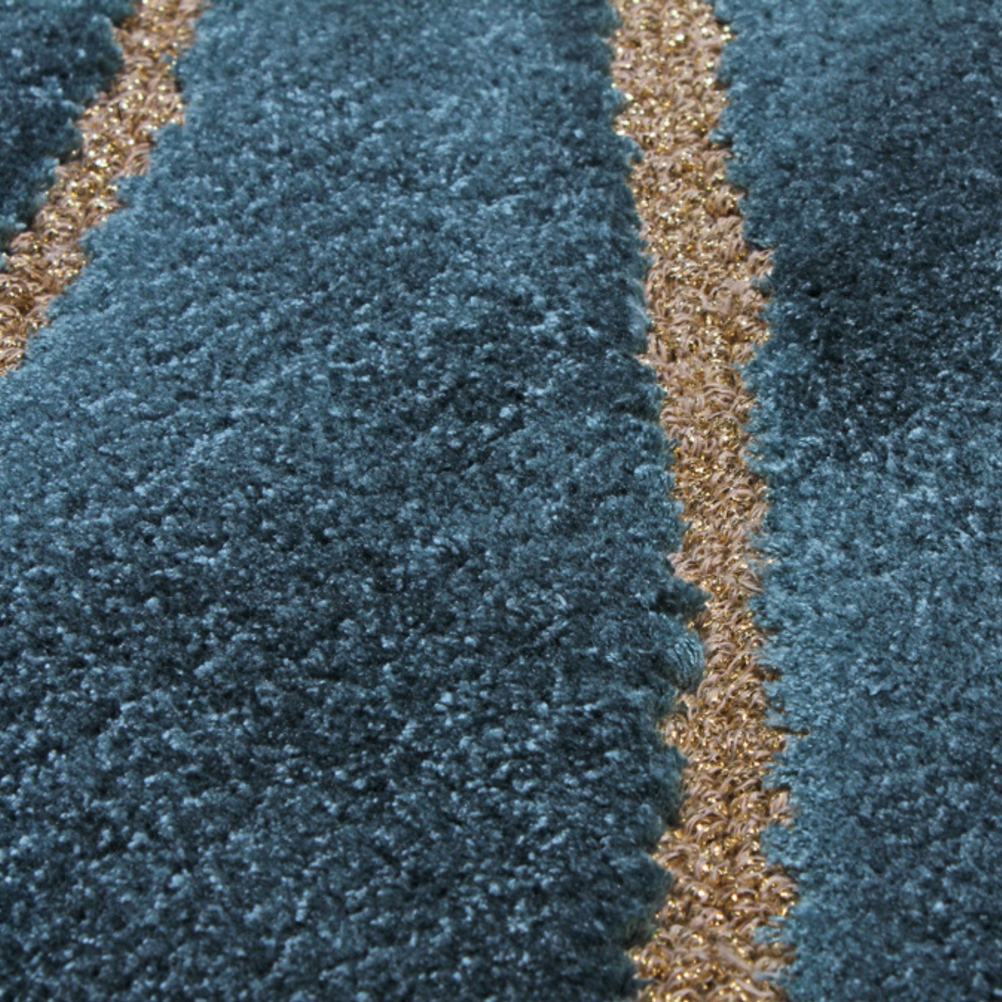 Handmade Wool Rug Tuft Weaving, Sustainable Contemporary Carpet, Blue Wave Design, Rectangular Shape, Custom Made On-Demand in Turkiye_ETUGENE_Shinny-003-T-Design