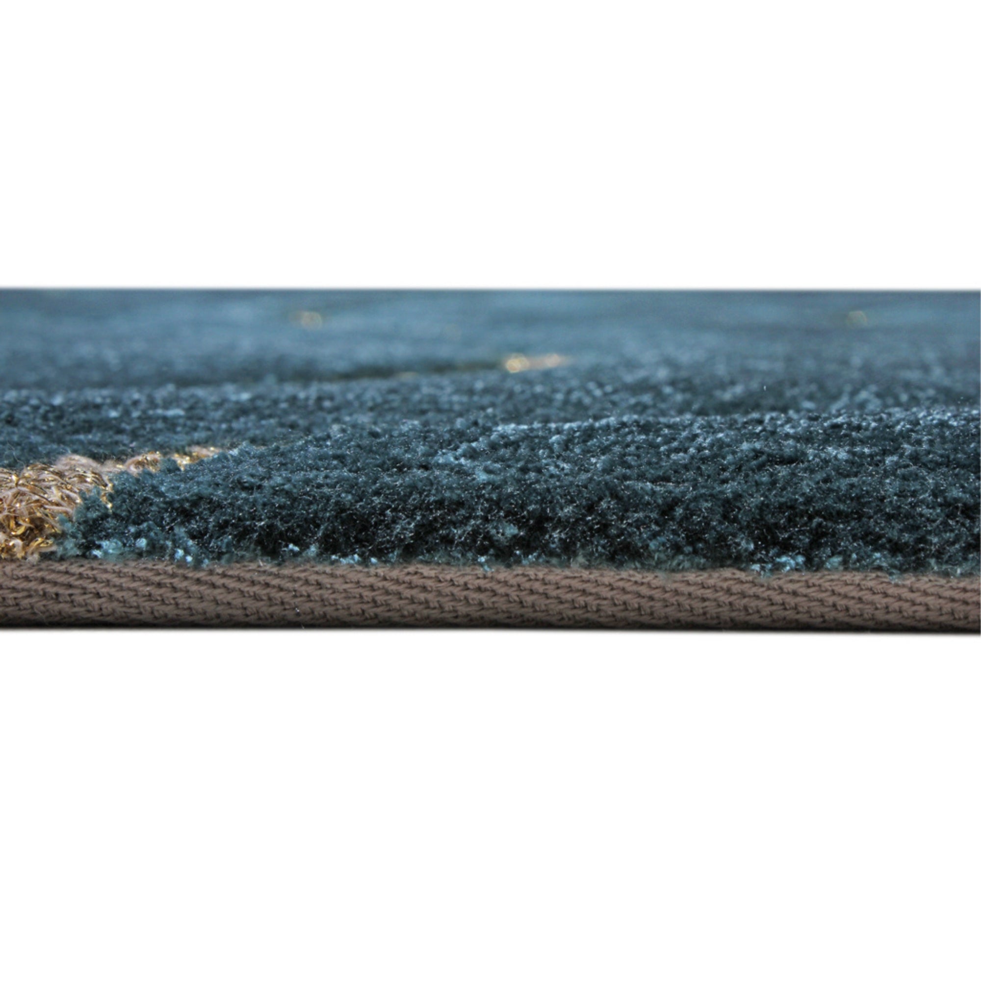 Handmade Wool Rug Tuft Weaving, Sustainable Contemporary Carpet, Blue Wave Design, Rectangular Shape, Custom Made On-Demand in Turkiye_ETUGENE_Shinny-003-T-Height