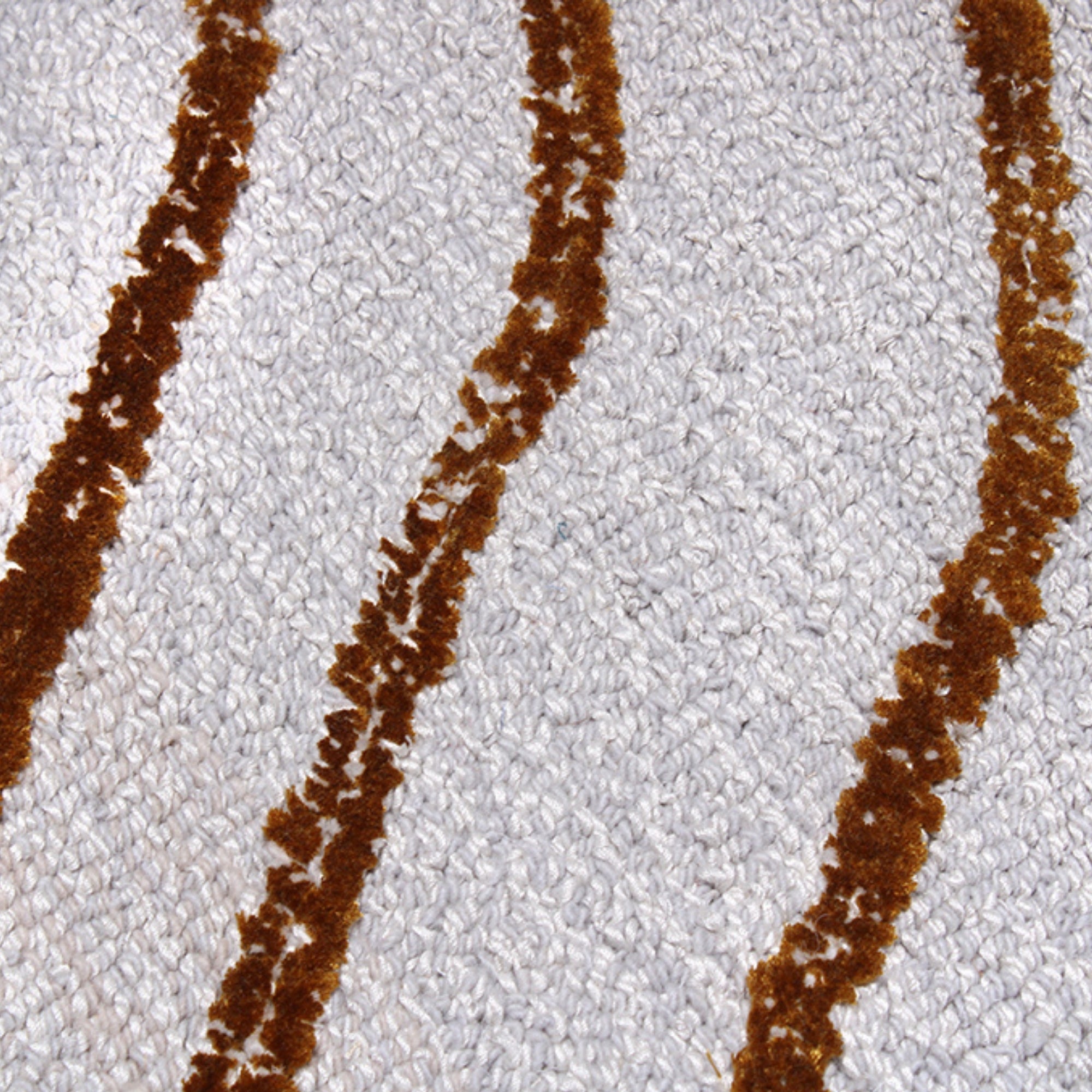 Handmade Wool Rug Tuft Weaving, Sustainable Contemporary Carpet, Bold Gold Rings, Rectangular Shape, Custom Made On-Demand in Turkiye_ETUGENE_Helix-002-F-Details