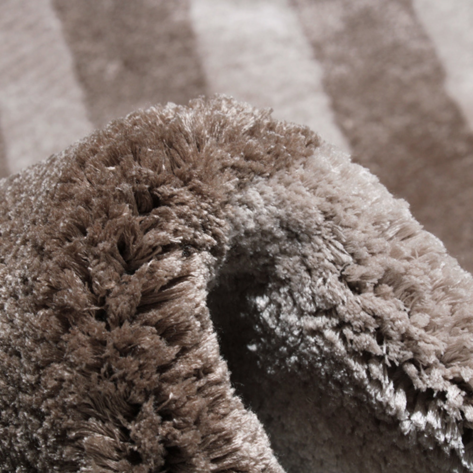 Handmade Wool Rug Tuft Weaving, Sustainable Contemporary Carpet, Brown Swirl Design, Irregular Shape, Custom Made On-Demand in Turkiye_ETUGENE_Weave-002-B-Tuft