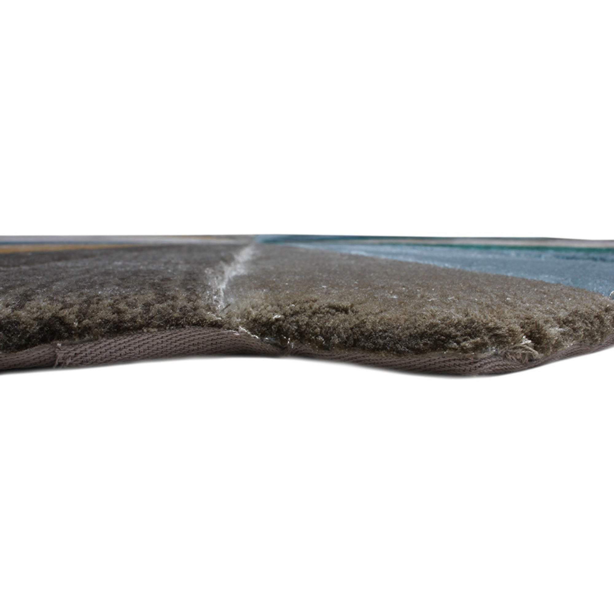 Handmade Wool Rug Tuft Weaving, Sustainable Contemporary Carpet, Colorful Round Shape, Custom Made On-Demand in Turkiye_ETUGENE_Facet-001-J-Height