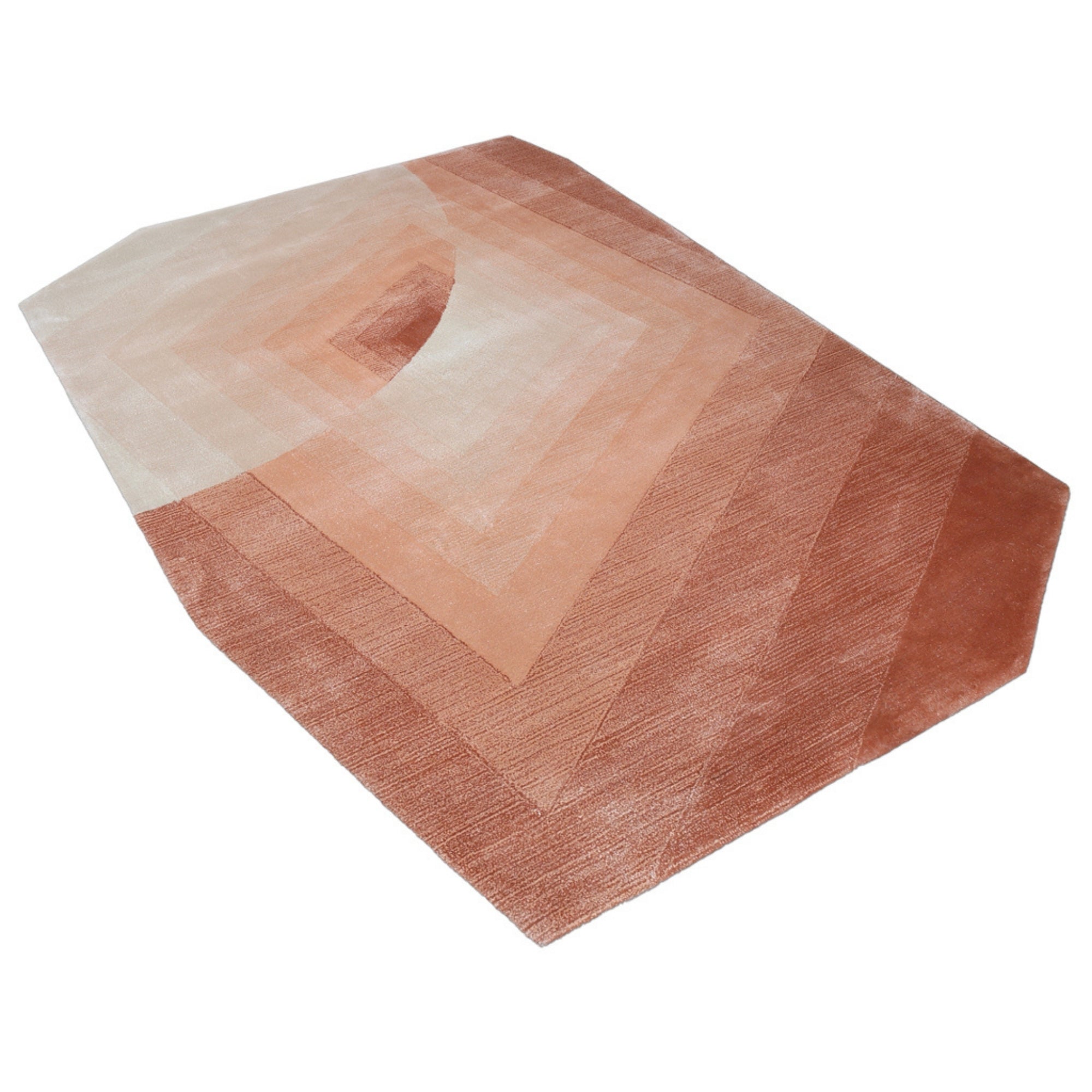 Handmade Wool Rug Tuft Weaving, Sustainable Contemporary Carpet, Coral Three-Dimension Design, Irregular Shape, Custom Made On-Demand in Turkiye_ETUGENE_Georef-001-D-Horizontal