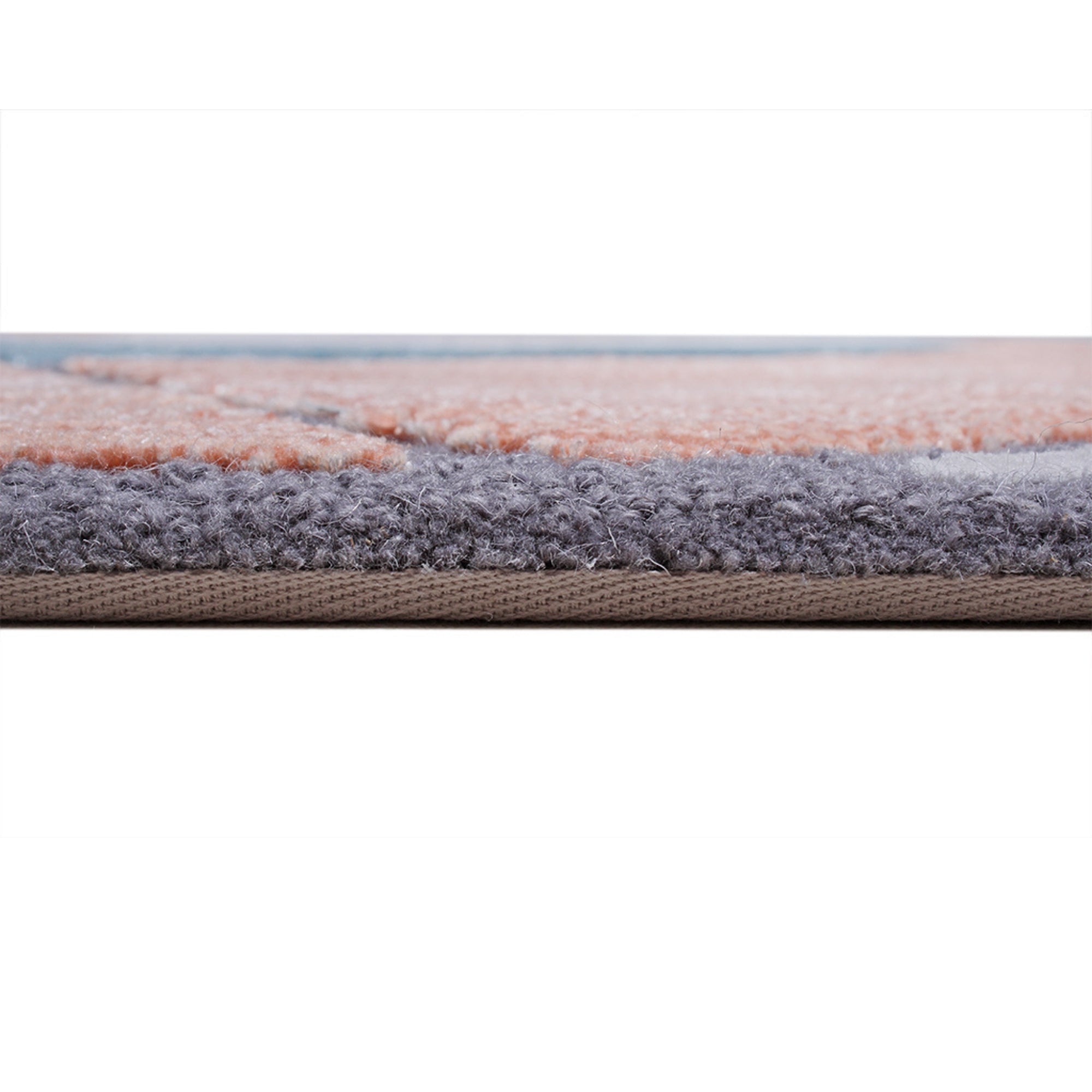 Handmade Wool Rug Tuft Weaving, Sustainable Contemporary Carpet, Cube Design, Irregular Shape, Custom Made On-Demand in Turkiye-ETUGENE_Geo-008-W-Height