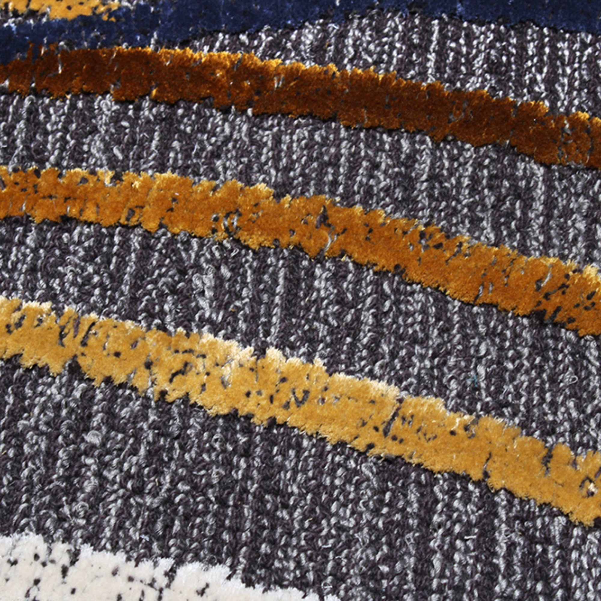 Handmade Wool Rug Tuft Weaving, Sustainable Contemporary Carpet, Flowing Curves, Round Shape, Custom Made On-Demand in Turkiye_ETUGENE_Helix-003-JX-Motifs