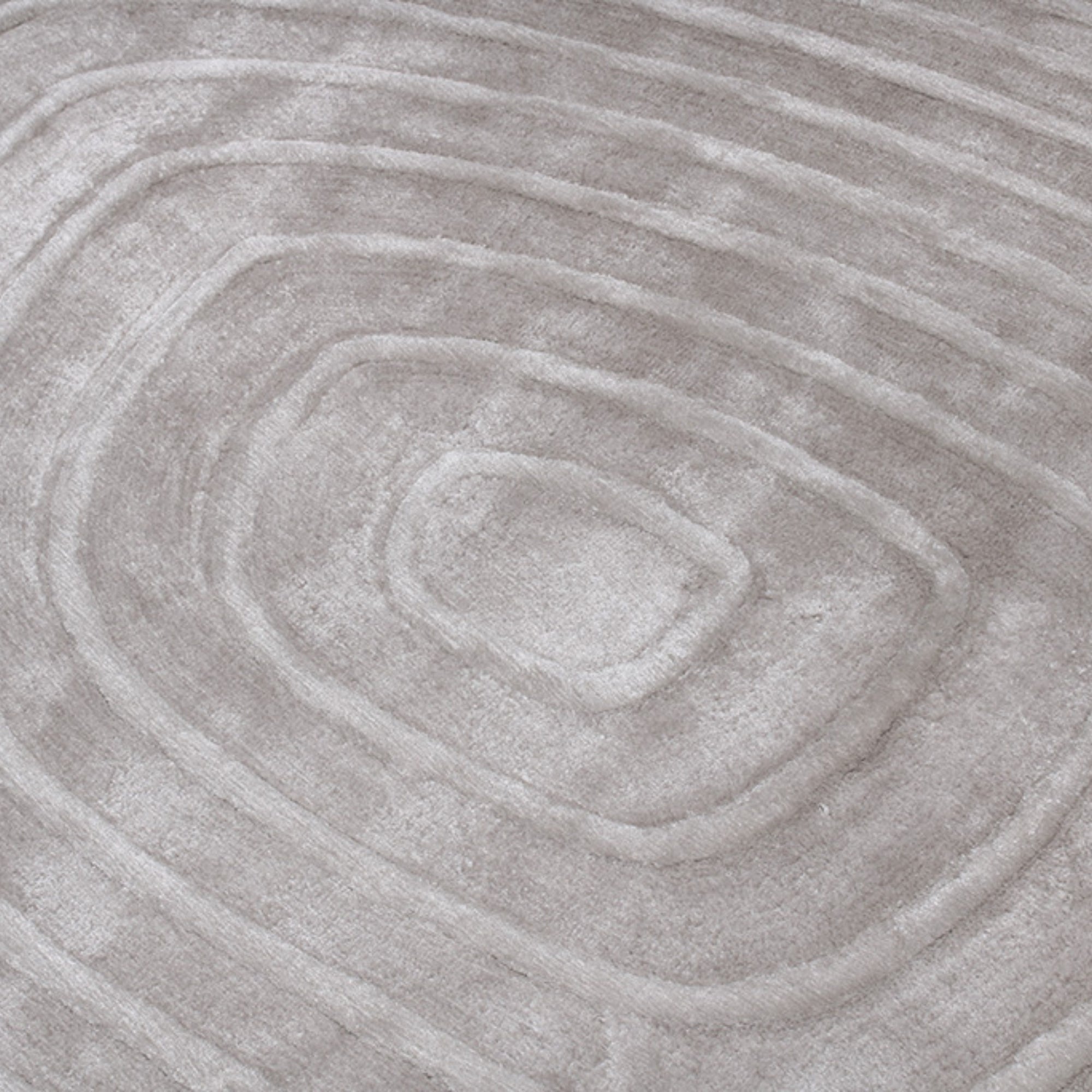 Handmade Wool Rug Tuft Weaving, Sustainable Contemporary Carpet, Grey Circles, Irregular Shape, Custom Made On-Demand in Turkiye_ETUGENE_Pebble-001-C-Design