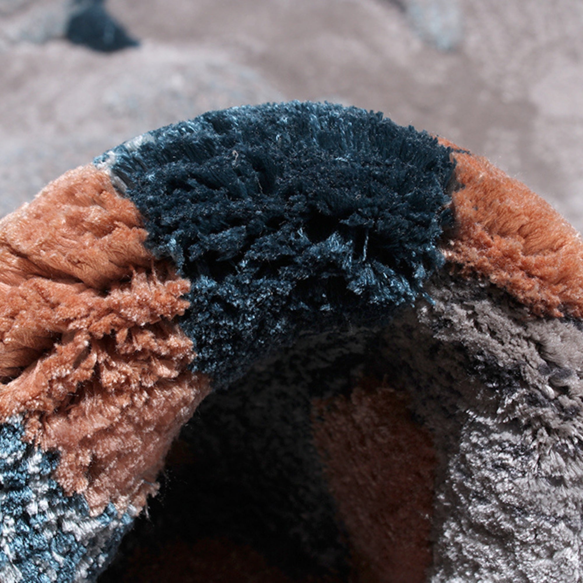 Handmade Wool Rug Tuft Weaving, Sustainable Contemporary Carpet, Grey Rock Shape, Irregular Shape, Custom Made On-Demand in Turkiye_ETUGENE_Rock-001-M-Tuft