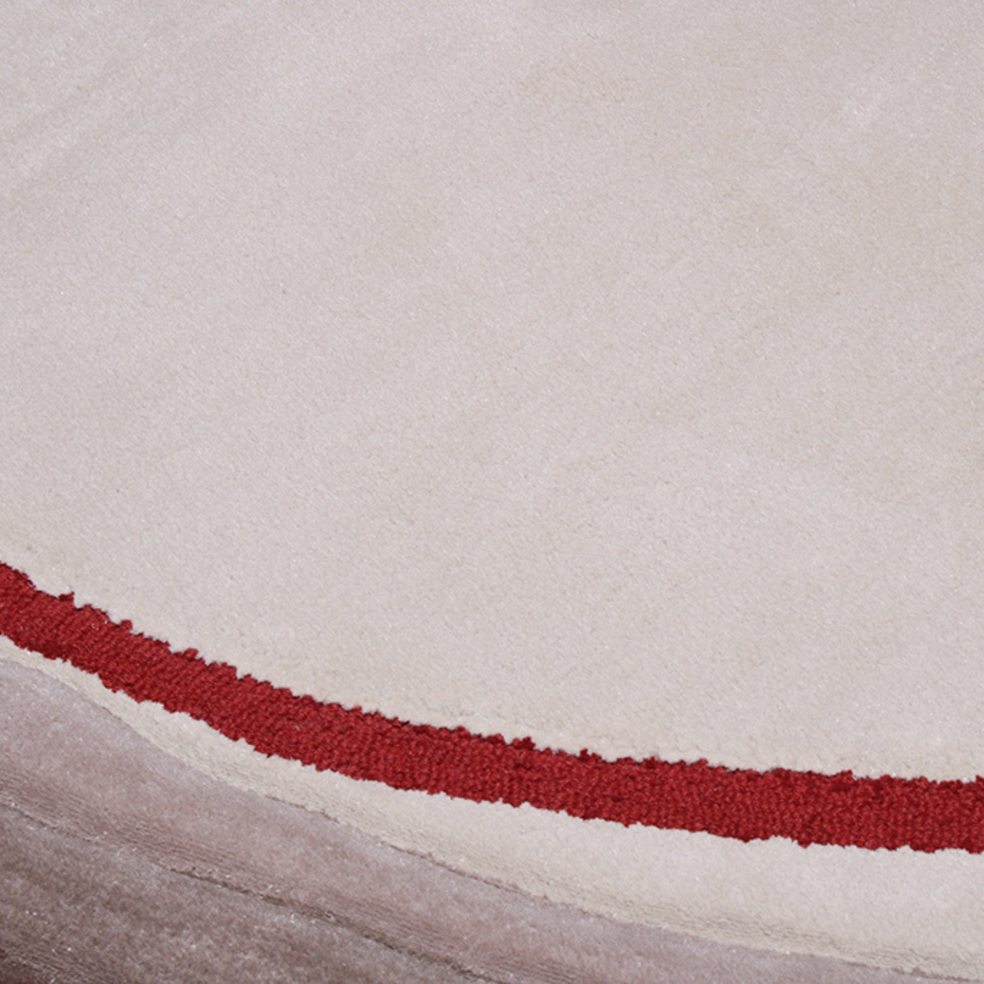 Handmade Wool Rug Tuft Weaving, Sustainable Contemporary Carpet, Red Minimalist Design, Oval Shape, Custom Made On-Demand in Turkiye_ETUGENE_Ovoid-001-B-Motifs