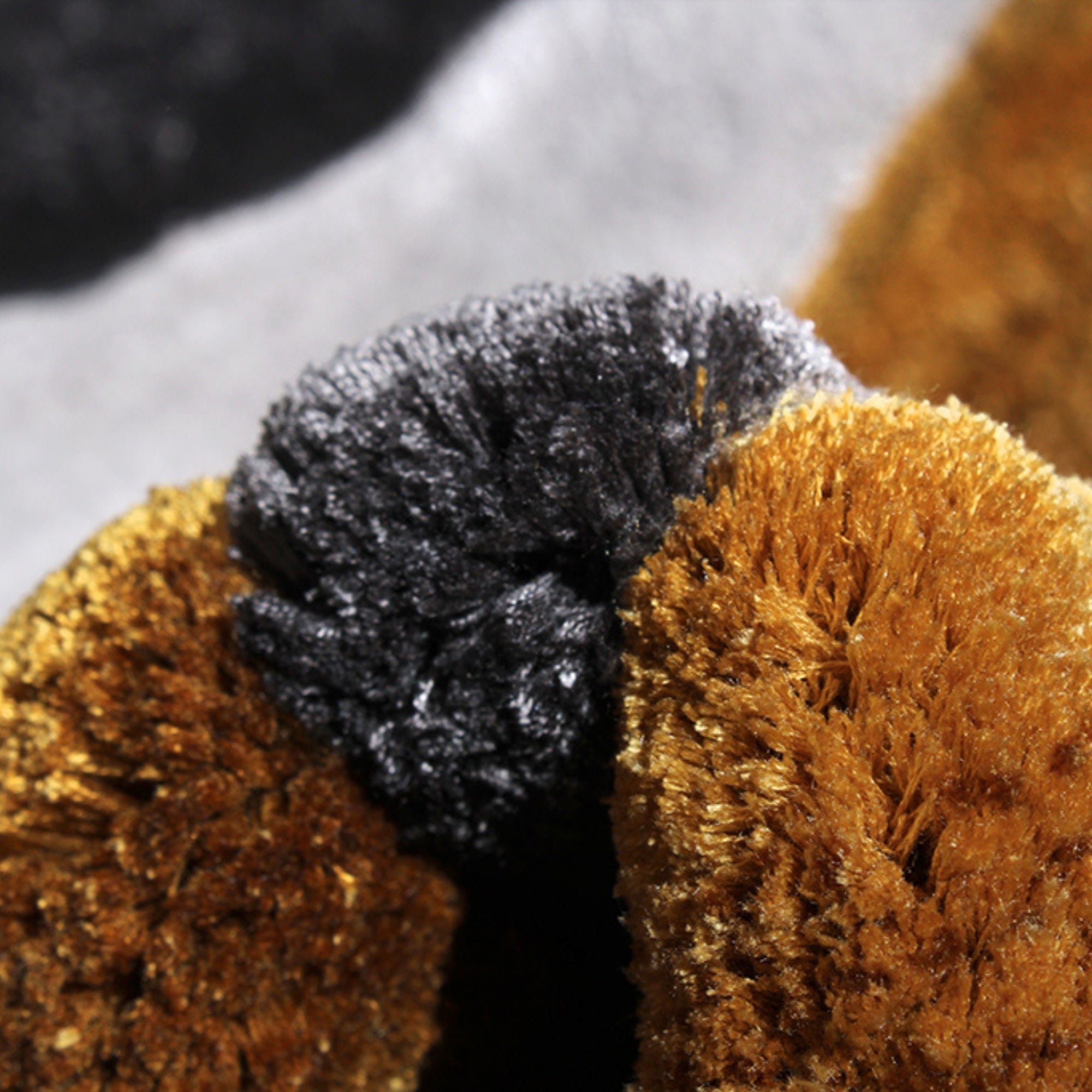 Handmade Wool Rug Tuft Weaving, Sustainable Contemporary Carpet, White Brown Pleat Design, Irregular Shape, Custom Made On-Demand in Turkiye_ETUGENE_Pleat-002-F-Tuft