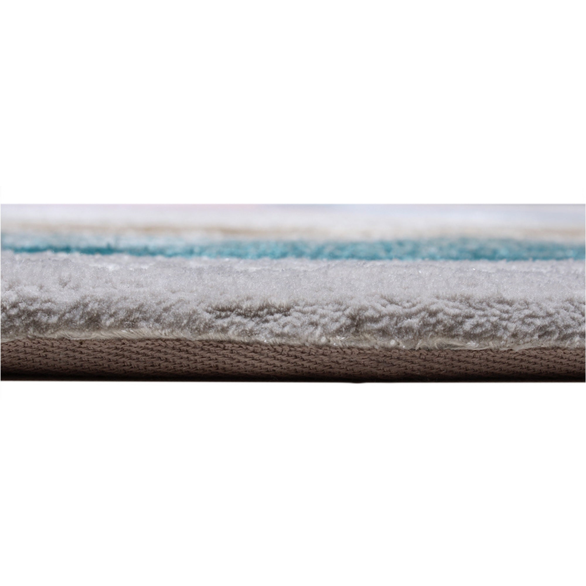 _Handmade Wool Rug Tuft Weaving, Sustainable Contemporary Design Carpet, Blue Pink Grey Gold Circles, Irregular Shape, Custom Made On-Demand in Turkiye_ETUGENE_Circle-001-PX-Height