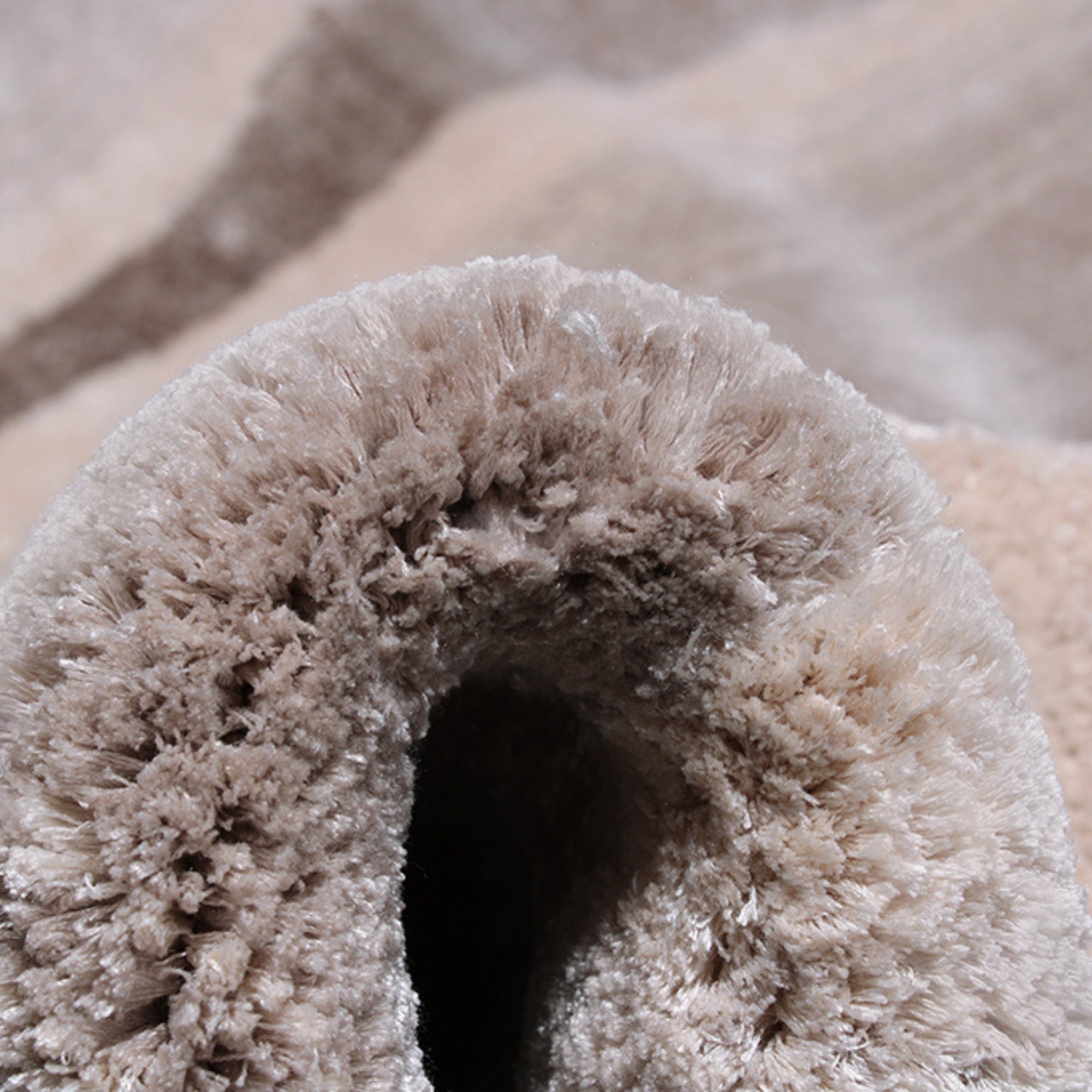 Handmade Wool Rug Tuft Weaving, Sustainable Contemporary Design Carpet, Brown Rounded Shapes, Irregular Shape, Custom Made On-Demand in Turkiye_ETUGENE_Geo-007-B-Tuft