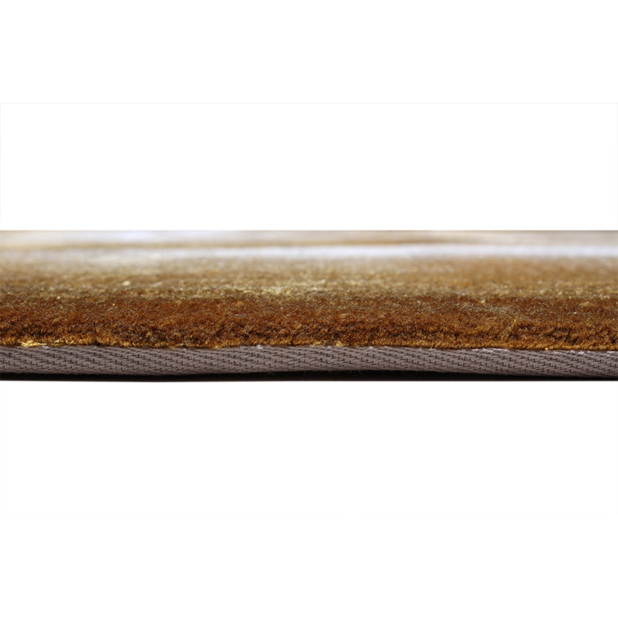 Handmade Wool Rug Tuft Weaving, Sustainable Contemporary Design Carpet, Brown Yellow Rounded Shapes, Irregular Shape, Custom Made On-Demand in Turkiye_ETUGENE_Geo-009-S-Height