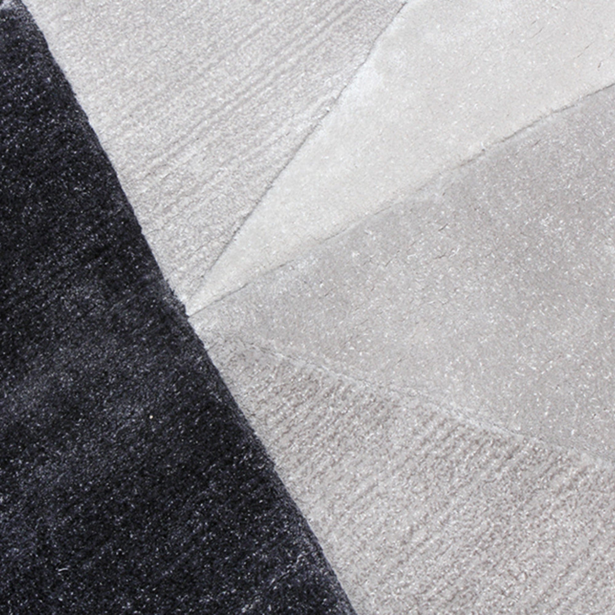 Handmade Wool Rug Tuft Weaving, Sustainable Contemporary Design Carpet, Luxury Triangles, Irregular Shape, Custom Made On-Demand in Turkiye_ETUGENE_Triple-002-F-Motifs