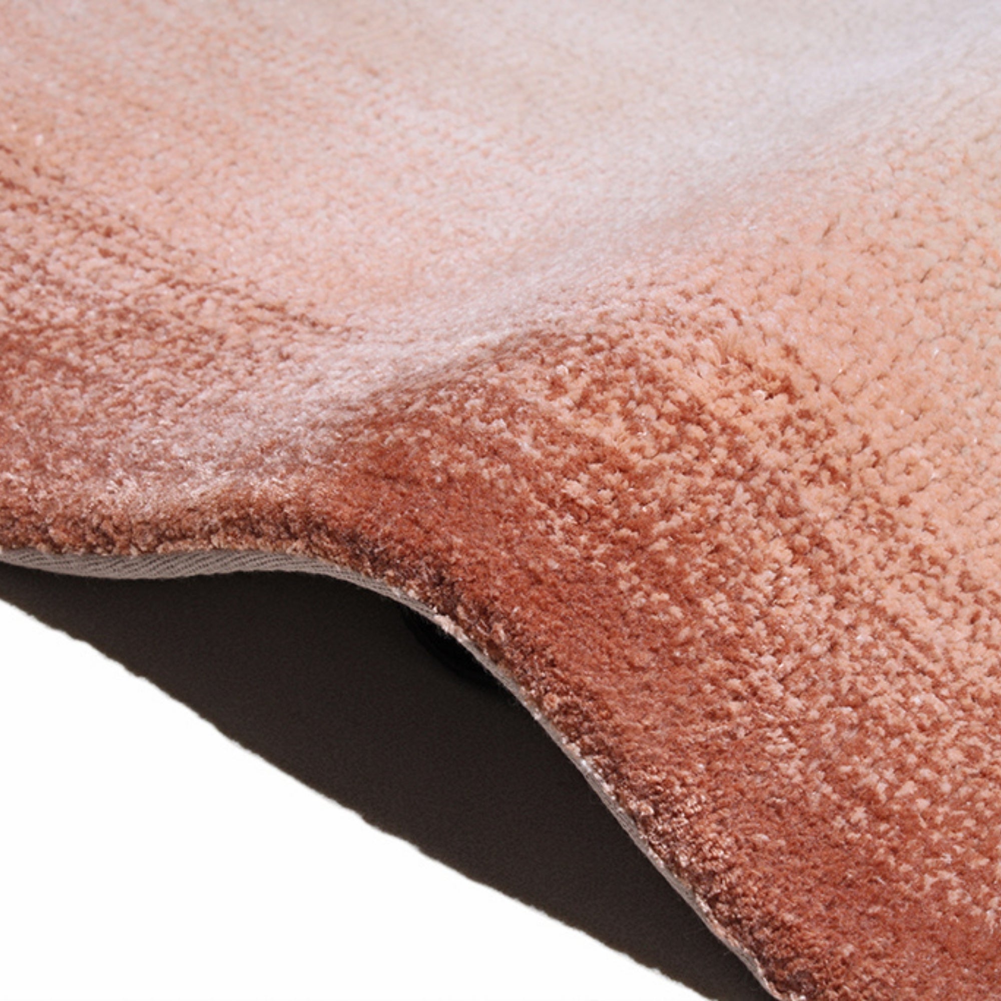 Handmade Wool Rug Tuft Weaving, Sustainable Contemporary Design Carpet, Salmon Rounded Shapes, Irregular Shape, Custom Made On-Demand in Turkiye_ETUGENE_Geo-007-D-Border