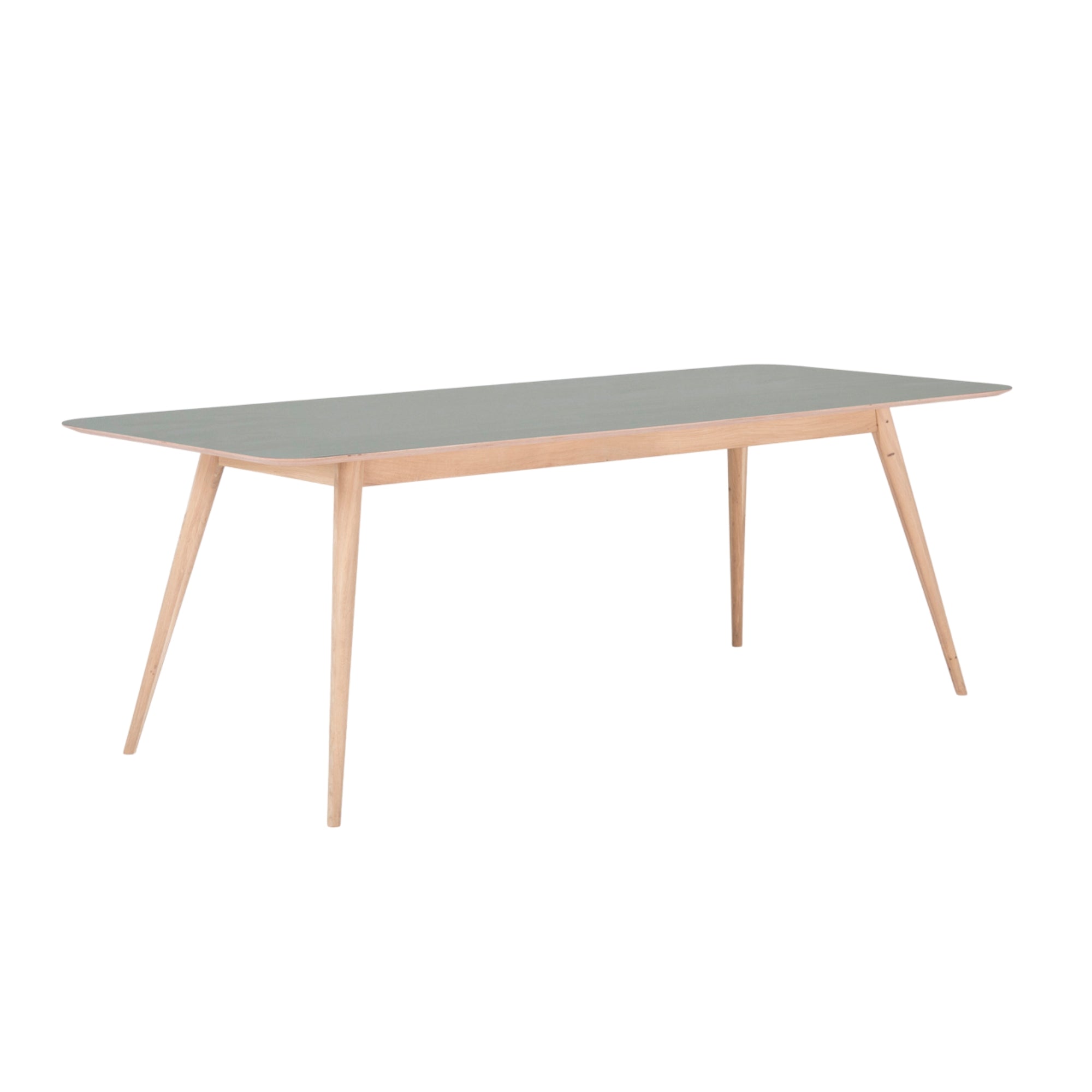 Stafa-Dining-Table-Solid-Wood-Linoleum-DarkOlive-220cm-ETUGENE