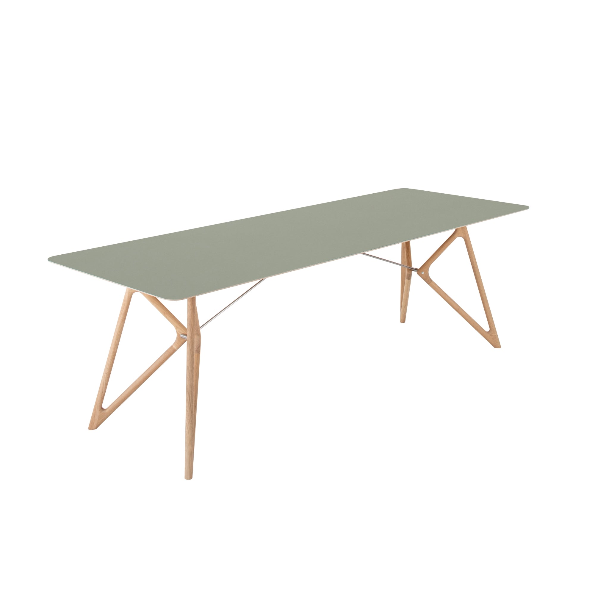 Tink-Dining-Table-Solid-Wood-Linoleum-DarkOlive-240cm-ETUGENE