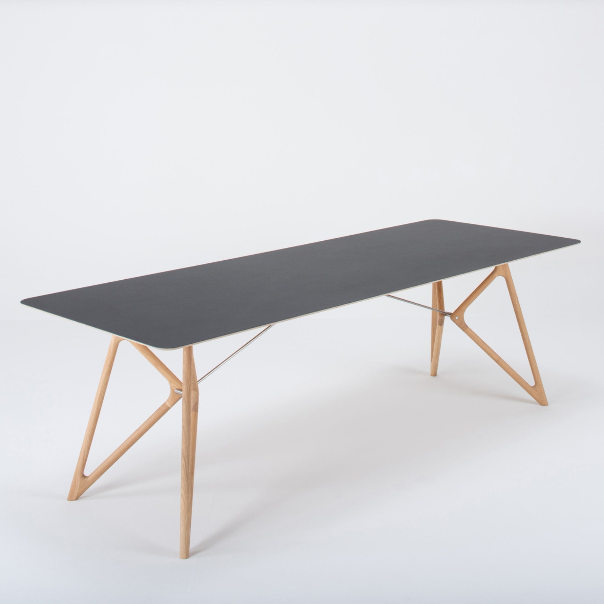 Tink-Dining-Table-Solid-Wood-Linoleum-Nero-240cm-ETUGENE