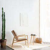 Arp-Side-Table-Solid-Wood-Linoleum-45cm-DarkOlive-ETUGENE