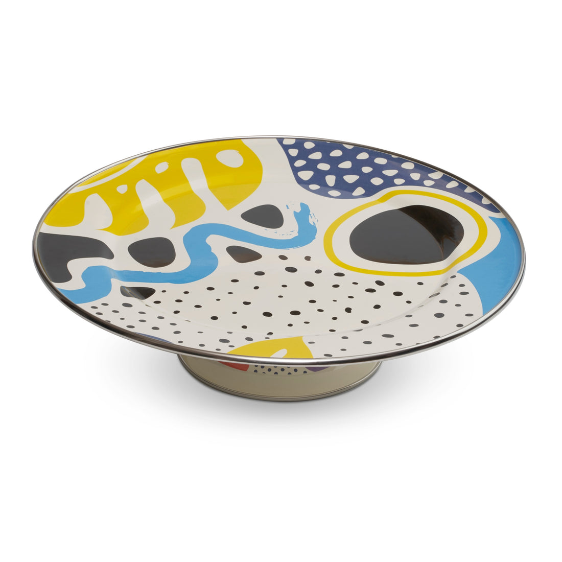 Art_Deco_Cake_Serving_Plate_Cake_Stand_Enameled_Steel_Handmade_Sustainable_30cm-FB15300-ETUGENE