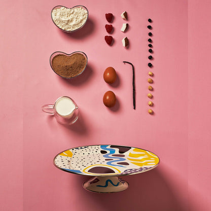 Art_Deco_Cake_Serving_Plate_Cake_Stand_Enameled_Steel_Handmade_Sustainable_30cm-Lifestyle-FB15300-ETUGENE