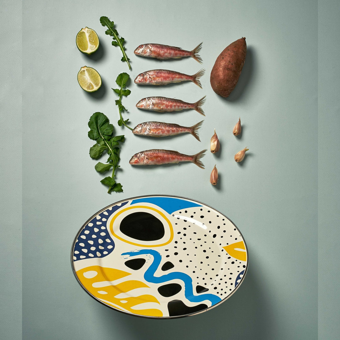 Art_Deco_Serving_Plate_Enameled_Steel_Handmade_Sustainable_30cm_FB15700_ETUGENE_2