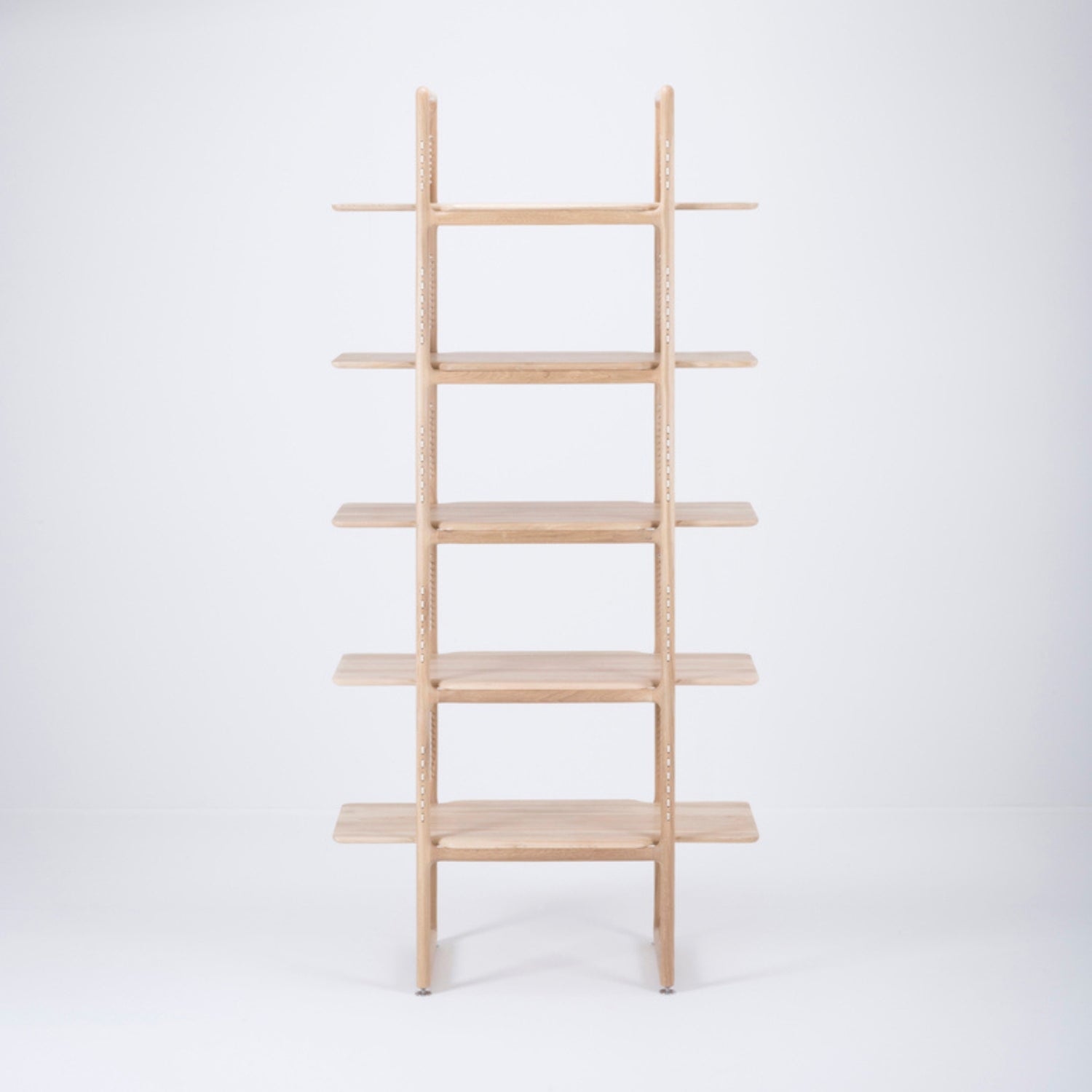 Bookshelf-Muse-Solid-Wood-216cm-Front-View-HomeFurniture-ETUGENE