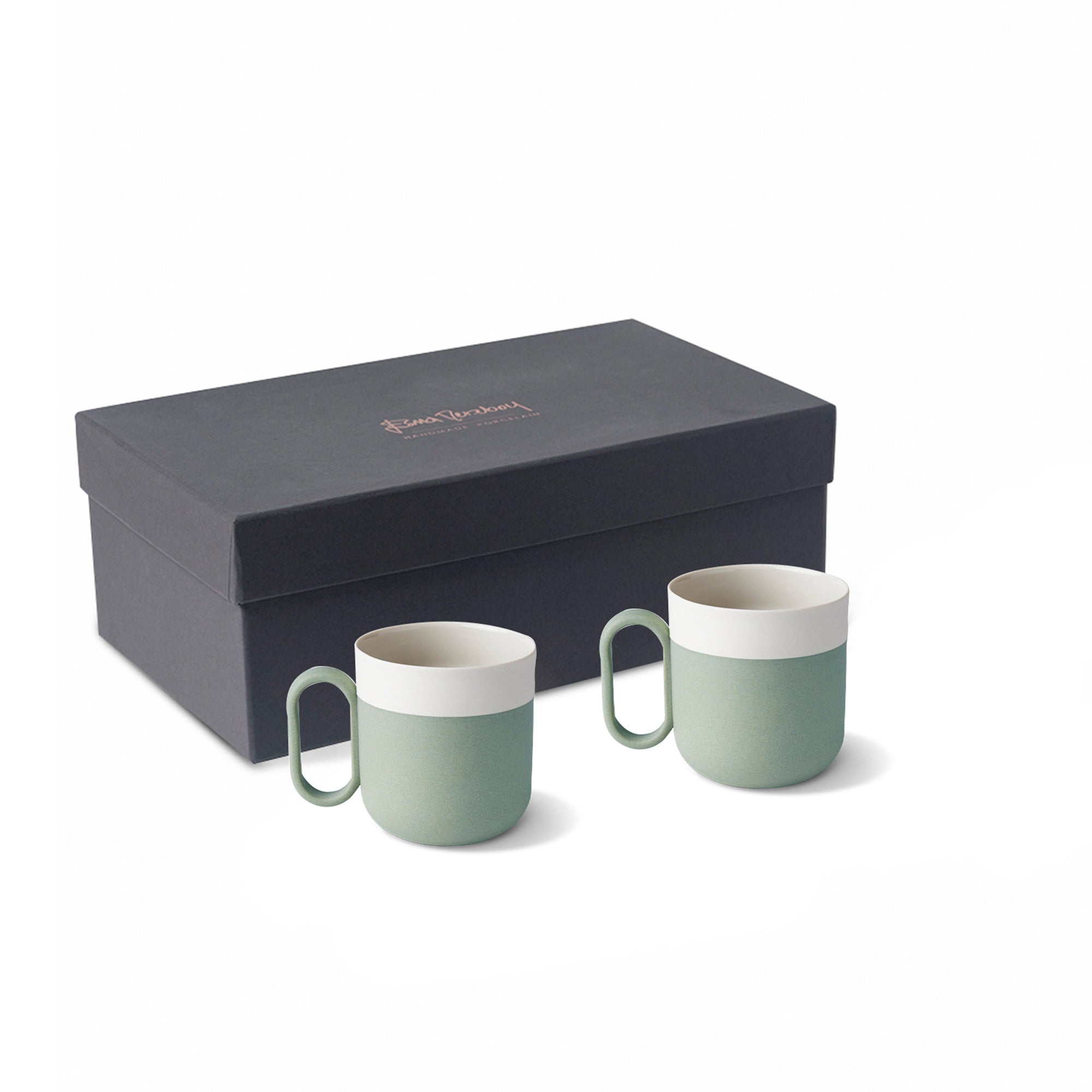 Capsule-Tea-Cup-Set-Of-2-Nile-Ivory-Porcelain-Handmade-ETUGENE