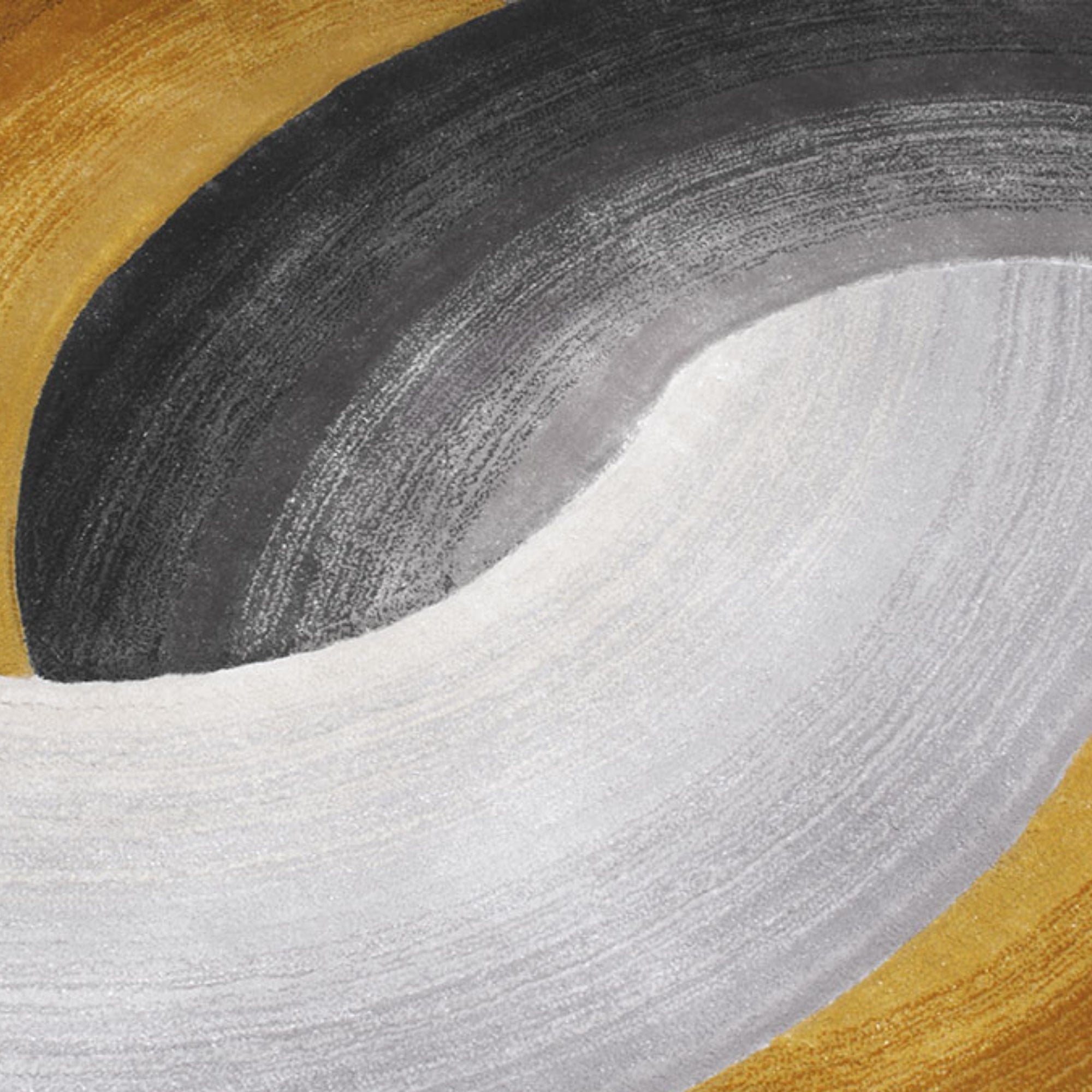 Handmade Wool Rug Tuft Weaving, Sustainable Contemporary Design Carpet, Three Bold Circles, Irregular Shape, Custom Made On-Demand in Turkiye_ETUGENE_Circle-007-F-Design