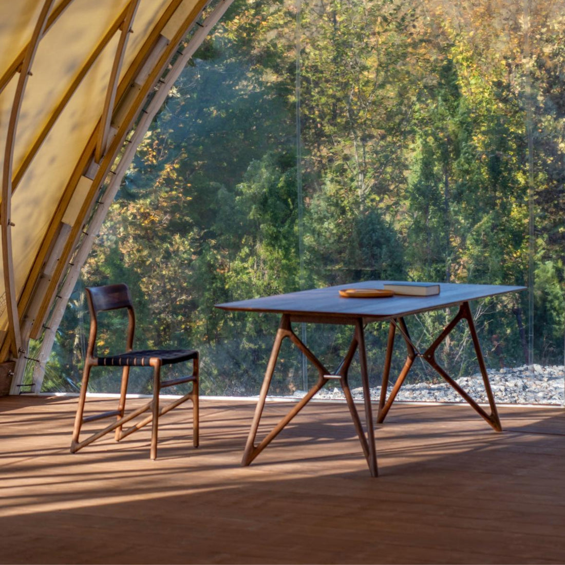 Fawn-Chair-Walnut-Black-Canva-Webbing-Table-DiningRoom-HomeFurniture-ETUGENE