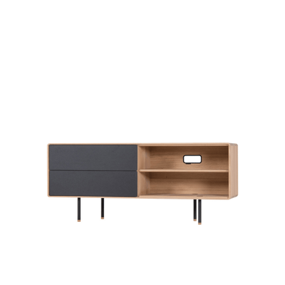 Fina-Sideboard-oak-natural-nero-150cm-HomeFurniture-ETUGENE