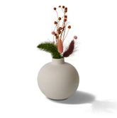 Handmade-Ball-Vase-Ivory-Porcelain-Sustainable-10cm-Contemporary-Flower-Vase-Home-Decoration-ETUGENE