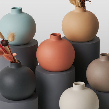 Handmade-Ball-Vase-Set-Porcelain-Sustainable-10cm-Contemporary-Flower-Vase-Home-Decoration-ETUGENE