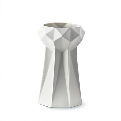 Handmade-Chess-Queen-Vase-Ivory-Porcelain-Sustainable-22.5cm-ETUGENE