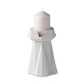 Handmade-Chess-Rook-Candle-Holder-Ivory-Porcelain-Sustainable-18cm-Candle-ETUGENE