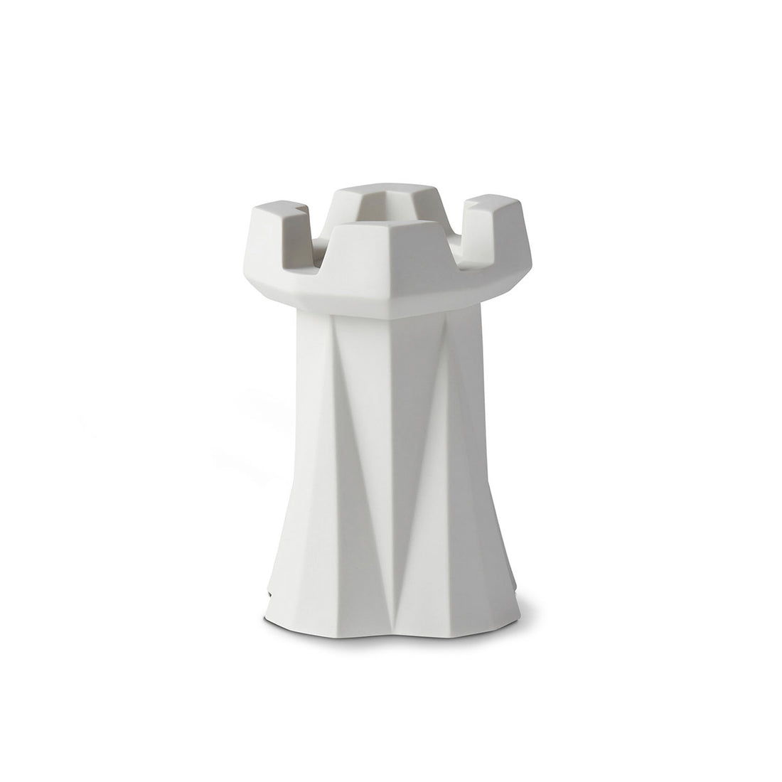Handmade-Chess-Rook-Candle-Holder-Ivory-Porcelain-Sustainable-18cm-ETUGENE