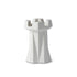 Handmade-Chess-Rook-Candle-Holder-Ivory-Porcelain-Sustainable-18cm-ETUGENE