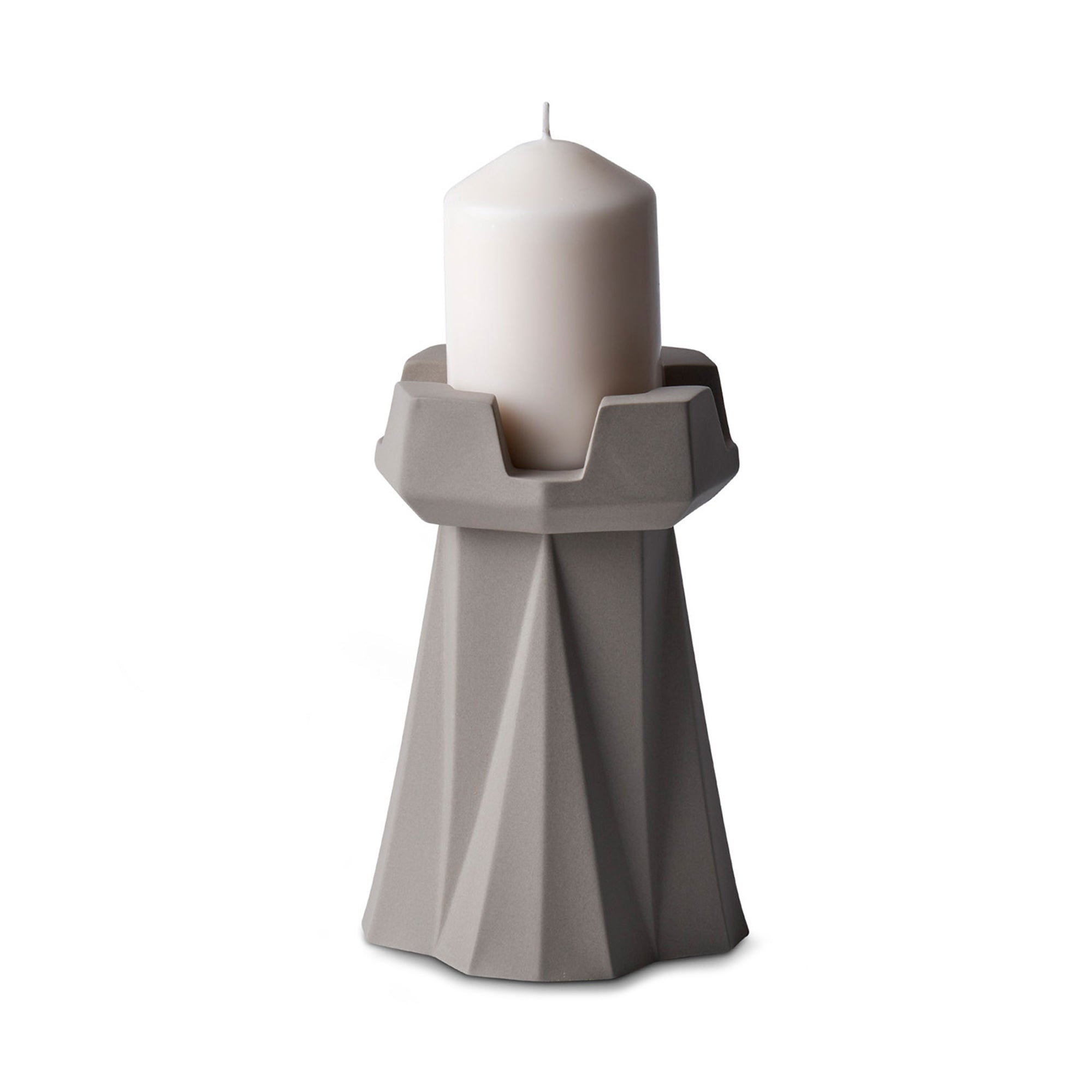 Handmade-Chess-Rook-Candle-Holder-Rock-Porcelain-Sustainable-18cm-Candle-ETUGENE