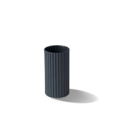 Handmade-Corinth-Short-Vase-Black-Porcelain-Sustainable-10.8cm-ETUGENE
