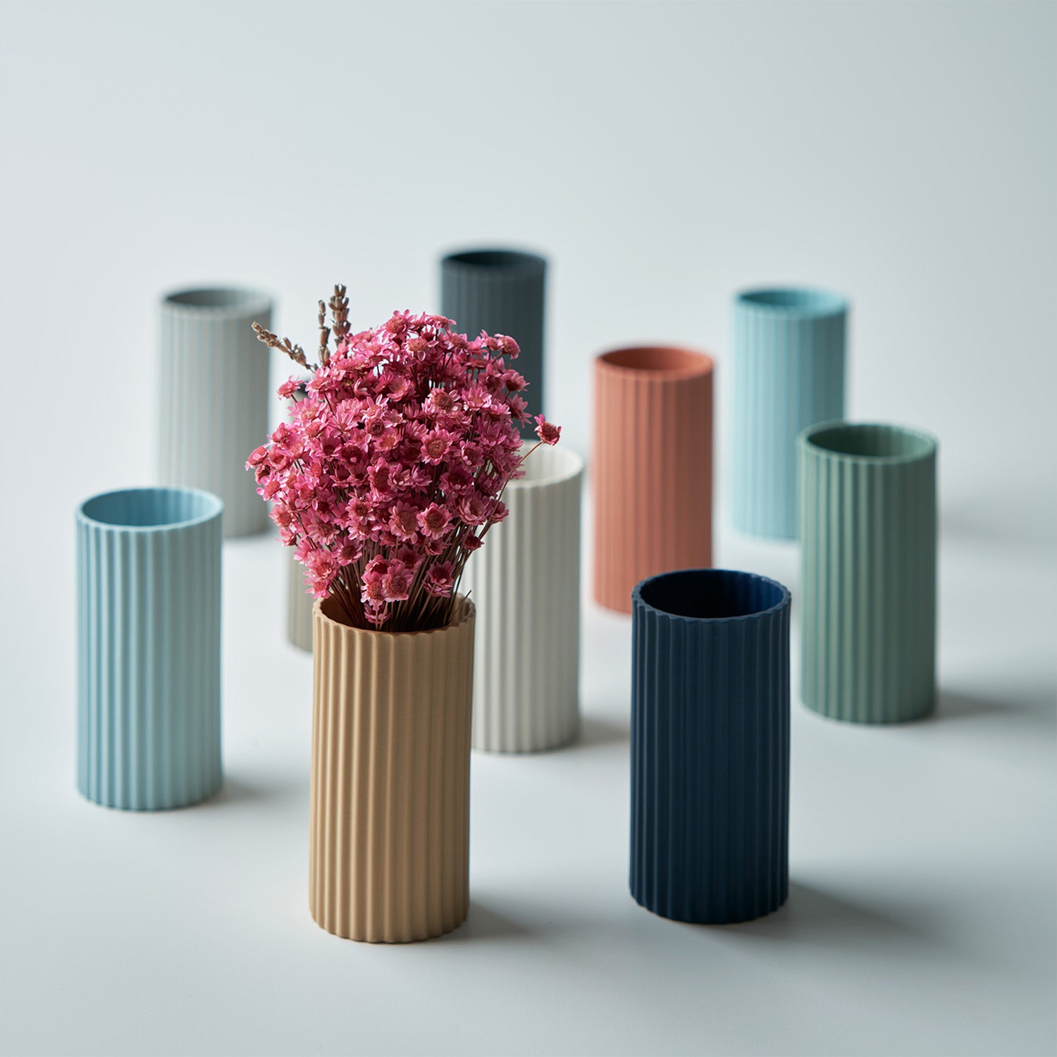 Handmade-Corinth-Short-Vase-Ocean-Porcelain-Sustainable-10.8cm-Set-ETUGENE