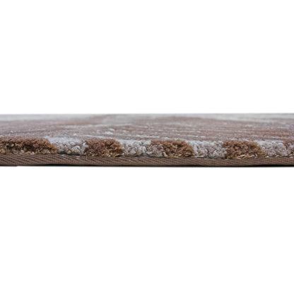 Handmade Wool Rug Tuft Weaving, Sustainable Contemporary Carpet, Beige &amp; Grey, Rectangular Shape, Custom Made On-Demand in Turkiye_ETUGENE_Trace-004-A-Beige-Height