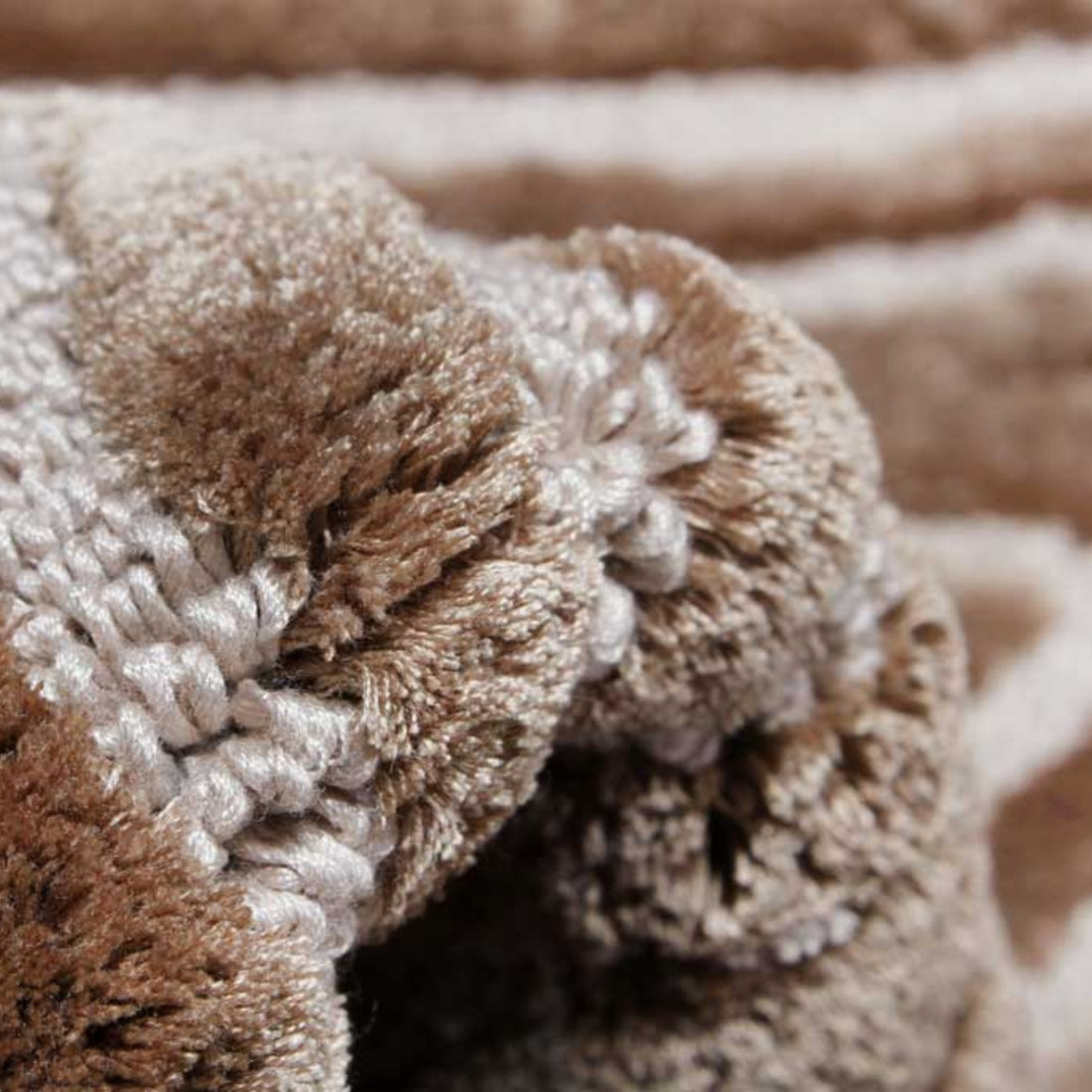 Handmade Wool Rug Tuft Weaving, Sustainable Contemporary Carpet, Beige &amp; Grey, Rectangular Shape, Custom Made On-Demand in Turkiye_ETUGENE_Trace-004-A-Beige-Tuft