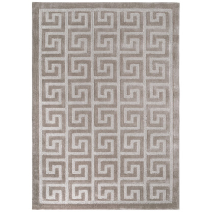 Handmade Wool Rug Tuft Weaving, Sustainable Contemporary Carpet, Beige Square Design, Rectangular Shape, Custom Made On-Demand in Turkiye_ETUGENE_Parquet-003-B-D-3