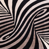 Handmade Wool Rug Tuft Weaving, Sustainable Contemporary Carpet, Black Brown Swirl Design, Irregular Shape, Custom Made On-Demand in Turkiye_ETUGENE_Weave-002-C-Design