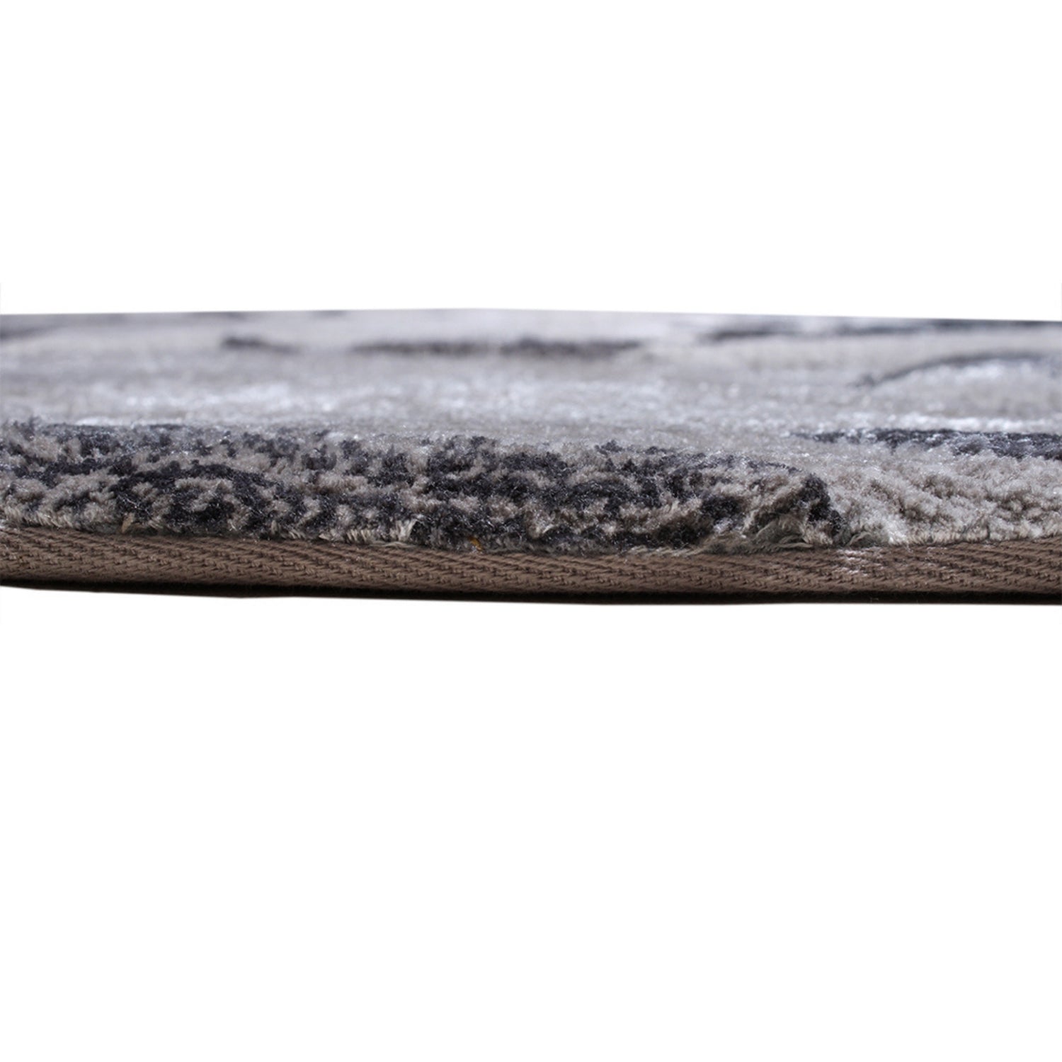 Handmade Wool Rug Tuft Weaving, Sustainable Contemporary Carpet, Black Rock Shape, Irregular Shape, Custom Made On-Demand in Turkiye_ETUGENE_Rock-001-A-Height