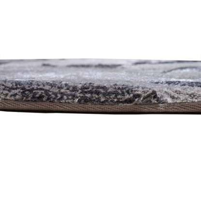 Handmade Wool Rug Tuft Weaving, Sustainable Contemporary Carpet, Black Rock Shape, Irregular Shape, Custom Made On-Demand in Turkiye_ETUGENE_Rock-001-A-Height