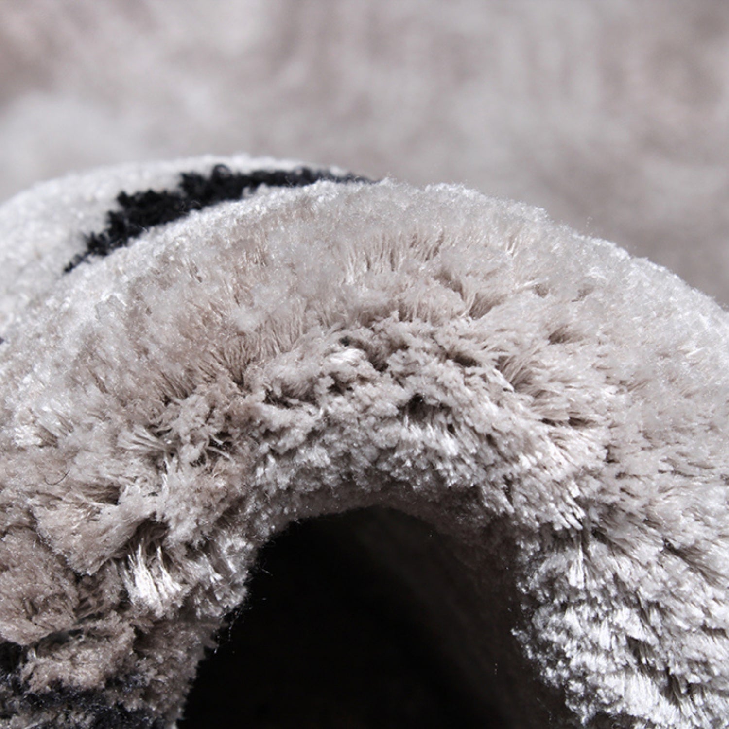 Handmade Wool Rug Tuft Weaving, Sustainable Contemporary Carpet, Black Rock Shape, Irregular Shape, Custom Made On-Demand in Turkiye_ETUGENE_Rock-001-A-Tuft