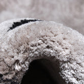 Handmade Wool Rug Tuft Weaving, Sustainable Contemporary Carpet, Black Rock Shape, Irregular Shape, Custom Made On-Demand in Turkiye_ETUGENE_Rock-001-A-Tuft