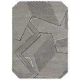 Handmade Wool Rug Tuft Weaving, Sustainable Contemporary Carpet, Black Three-Dimension Design, Rectangular Shape, Custom Made On-Demand in Turkiye_ETUGENE_Trace-004-A-Black